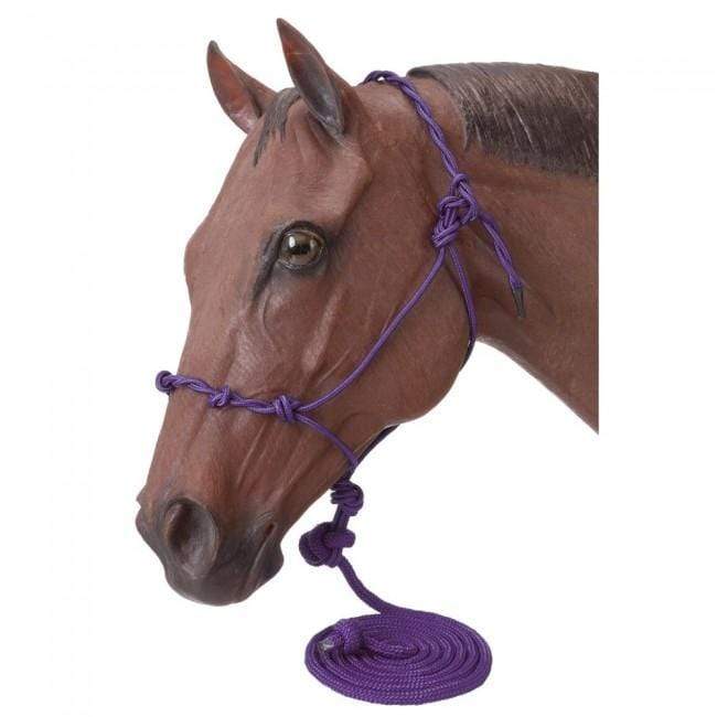 Tough-1 Tough-1 Poly Rope Halter W/ Knots & 14ft Lead