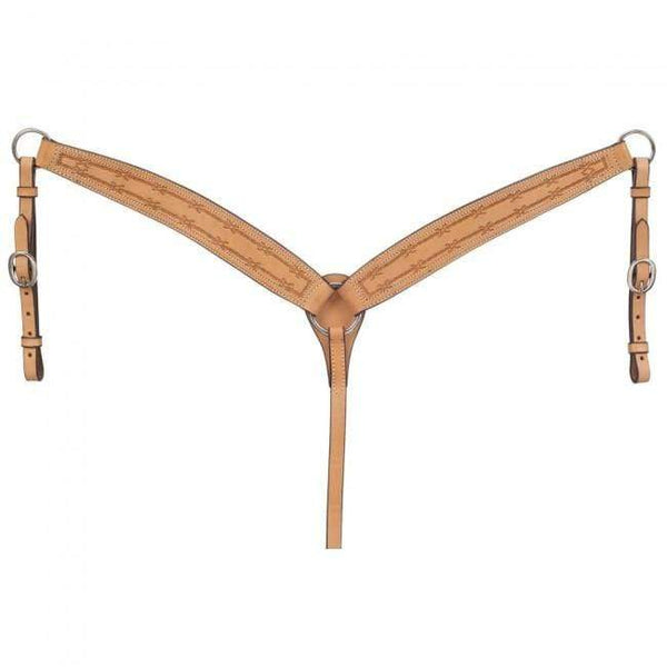 安心の定価販売 Collar (Tapered) Y Tapered Weaver Breast  Leather Working Basketweave Tack Circle Breast Collar