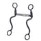 Tough-1 Tough1 Black Steel S Shank Bit with Sweet Iron Mullen Roller