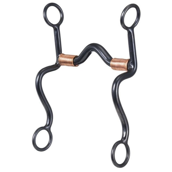 Tough-1 Tough1 Black Steel S Shank with Low Port Curb