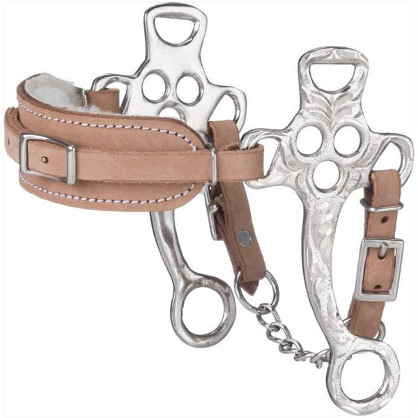 Tough-1 Tough1 Fleece Lined Silver Hackamore