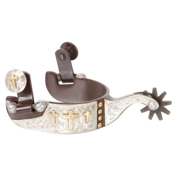 Tough-1 Tough1 Gold Triple Cross Youth Spurs