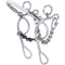 Tough-1 Tough1 Miniature Combination Rope Nose Hackamore with Twisted Dogbone Gag