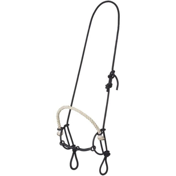Tough-1 Tough1 Rope Headstall with Rope Nose and Snaffle Gag Combo