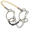 Tough-1 Tough1 Six Cheek Sweet Iron Snaffle with Rope Nose - 5 1/2"