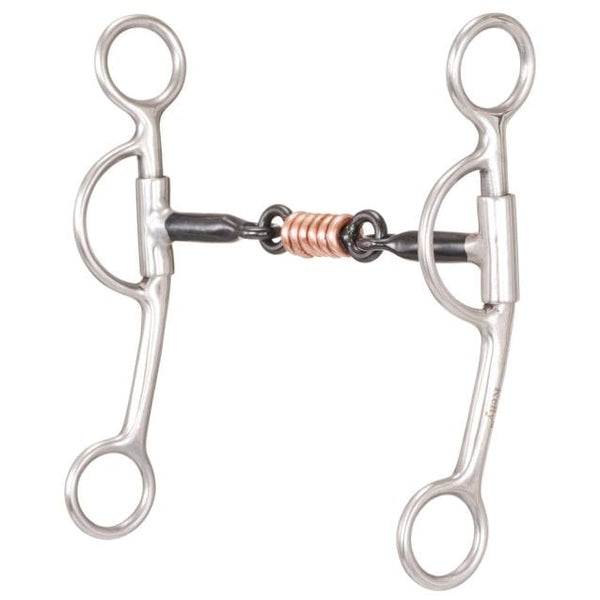Tough-1 Tough1 Sweet Iron 3-Piece Snaffle with Copper Bit