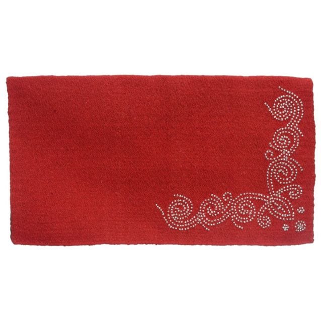 Tough-1 Tough1 Wool Blend Saddle Blanket with Designer Dots