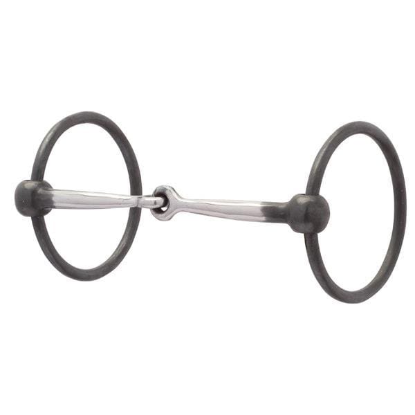 Weaver Weaver 5" Sweet Iron Copper Inlay O-Ring Snaffle Bit