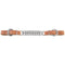 Weaver Weaver Harness Leather 4 1/4" Double Flat Link Chain Curb Strap
