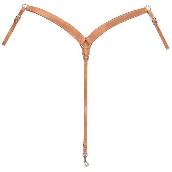 Weaver Weaver Harness Leather Contoured Ring-in-Center Breast Collar