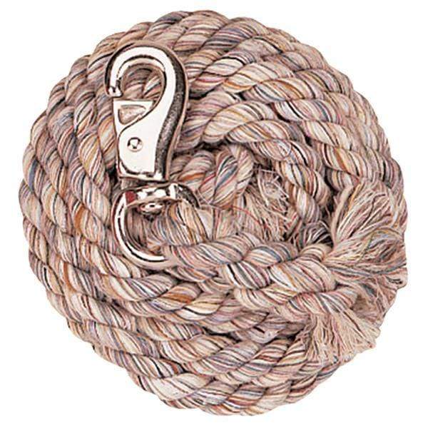 Weaver Weaver Multi-Colored Cotton Lead Rope with Nickel Plated Bull Snap