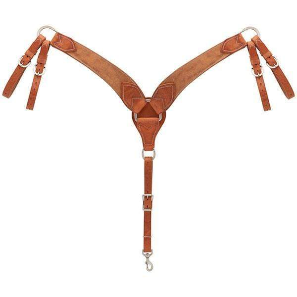 Weaver Weaver Rough Out Russet Harness Leather Roper Breast Collar