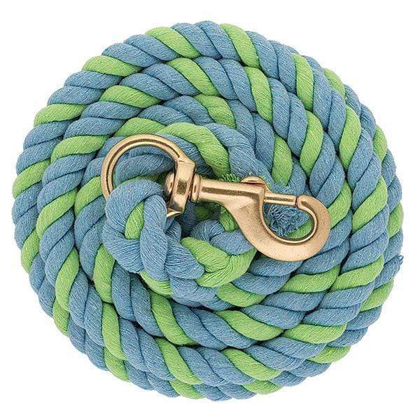 Weaver Weaver Striped Cotton Lead Rope with Solid Brass 225 Snap