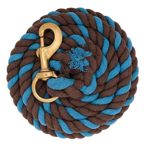 Weaver Weaver Striped Cotton Lead Rope with Solid Brass 225 Snap
