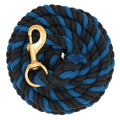 Weaver Weaver Striped Cotton Lead Rope with Solid Brass 225 Snap