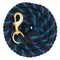 Weaver Weaver Striped Cotton Lead Rope with Solid Brass 225 Snap