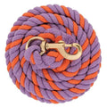 Weaver Weaver Striped Cotton Lead Rope with Solid Brass 225 Snap