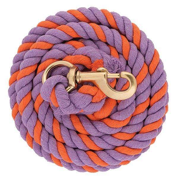 Weaver Weaver Striped Cotton Lead Rope with Solid Brass 225 Snap