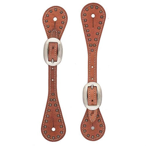 Weaver Weaver Youth Harness Leather Spur Straps with Spots